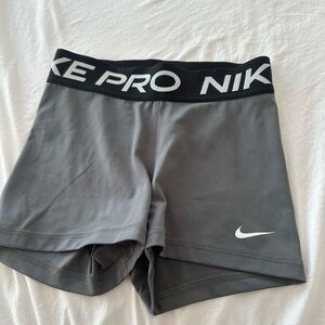 Nike Women's Pro 3” Shorts in color IRON GREY